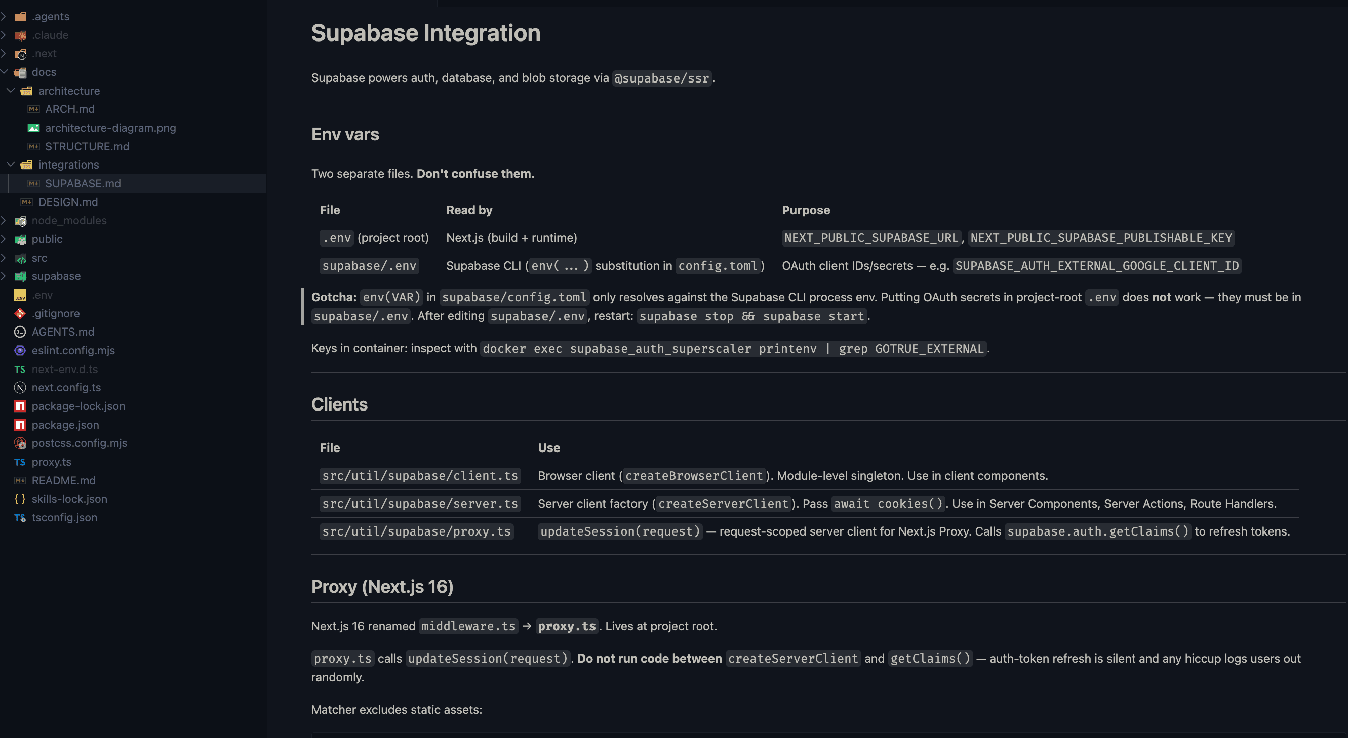 supabase project docs